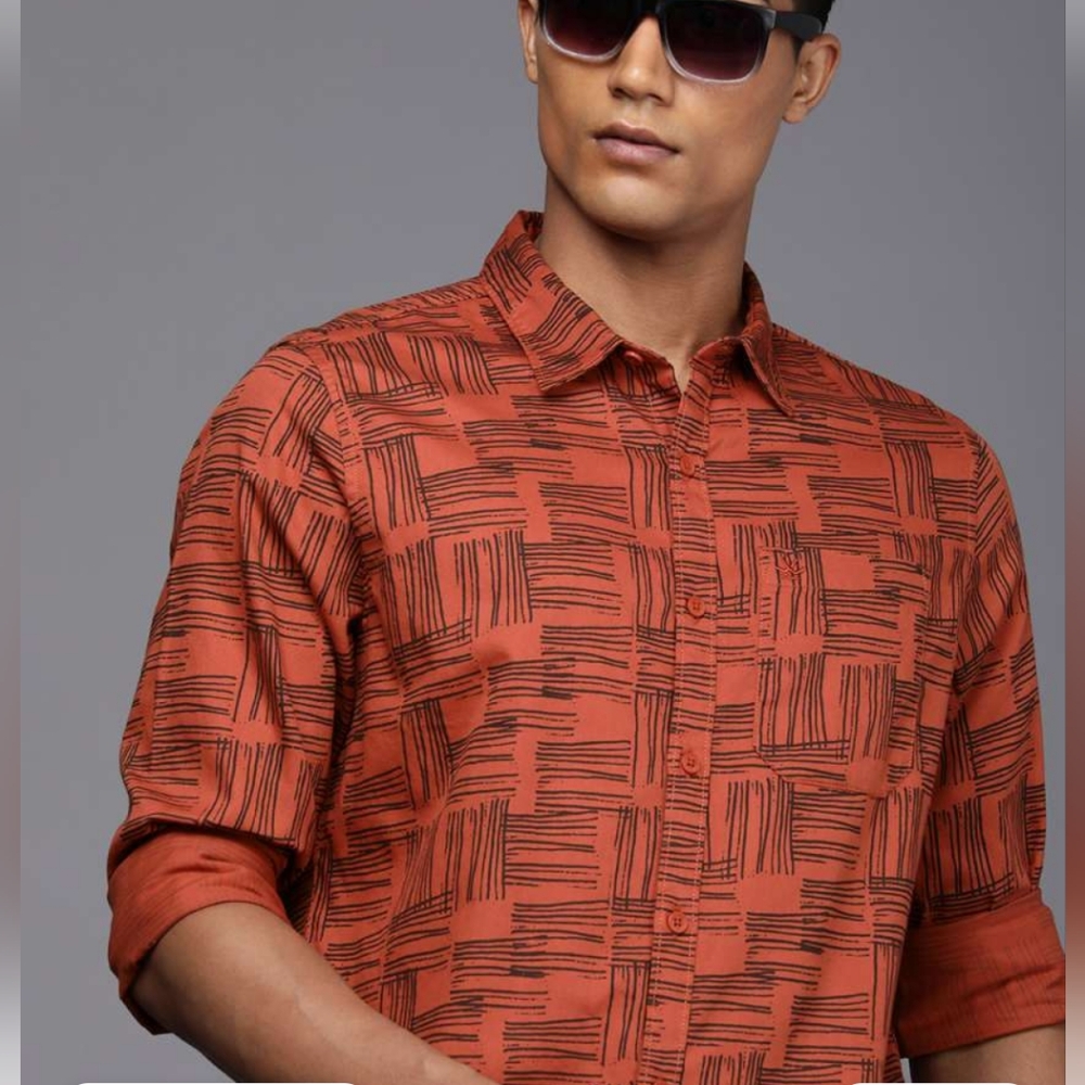 Wrogn Multi Stripes Full Sleeves Casual Shirt - Picture 2 of 7